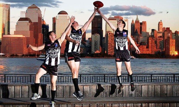 The New York Magpies continue to take the black and white to the world. Photo: Trevor Collens